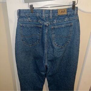 Vintage 80s Lee MR High Waist Denim Mom Jeans Tapered Leg Size 14 waist 30 inch